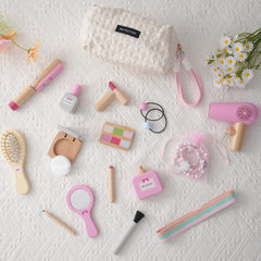 Smartwo wooden makeup set headband close-up for completing outfits