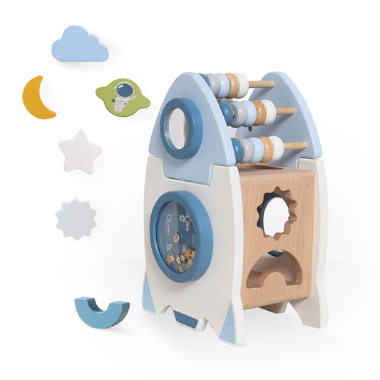 Smartwo rocket toy bead maze detail for fine motor play