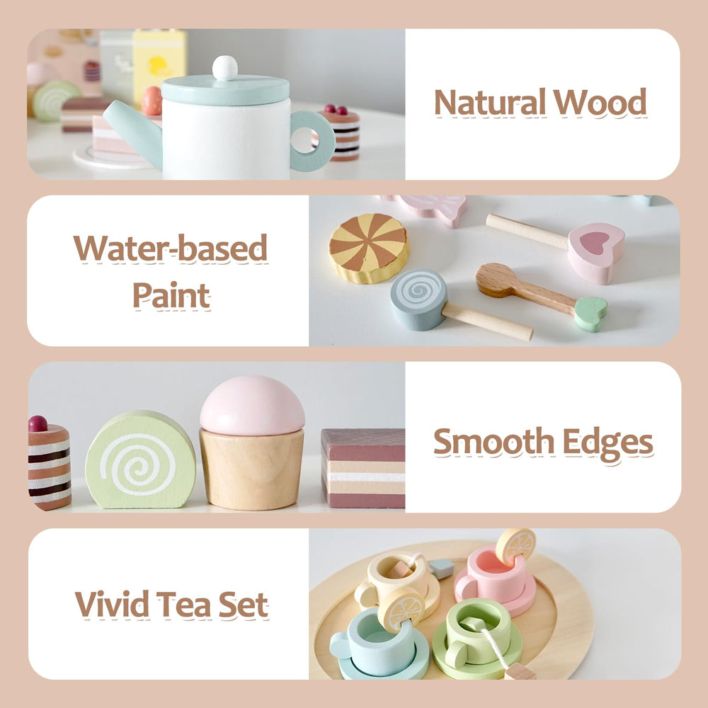 Smartwo wooden spoons encourage stirring play and cooperative games