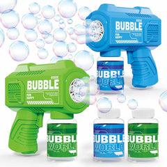 SmartYeen bubble gun green for colorful family activities.