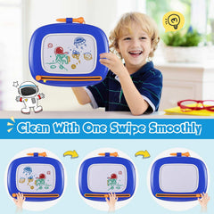Smasiagon magnetic drawing board shows an 8-9 inch drawing screen for easy doodling