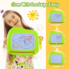 Smasiagon toddler doodle board green detachable legs show versatile stand configurations