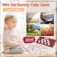 Smilejoy Mini Rummy Cube family enjoying a tabletop game night.