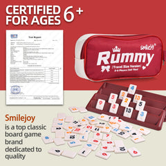 Smilejoy Mini Rummy Cube compact travel set for on-the-go fun.