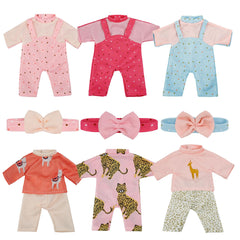Smilesskiddo 6-sets doll clothes for imaginative dress-up play.