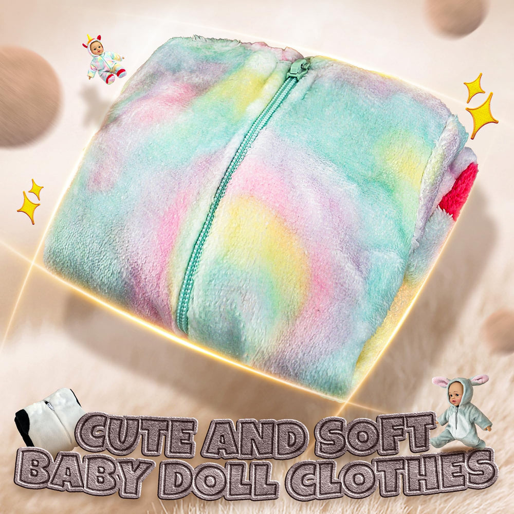 SMILESSKIDDO panda soft velvet doll outfit, cozy fabric for cuddly play