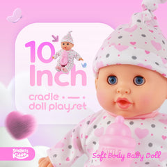 SmilessKIDDO doll with eyes open and close feature for realistic play.