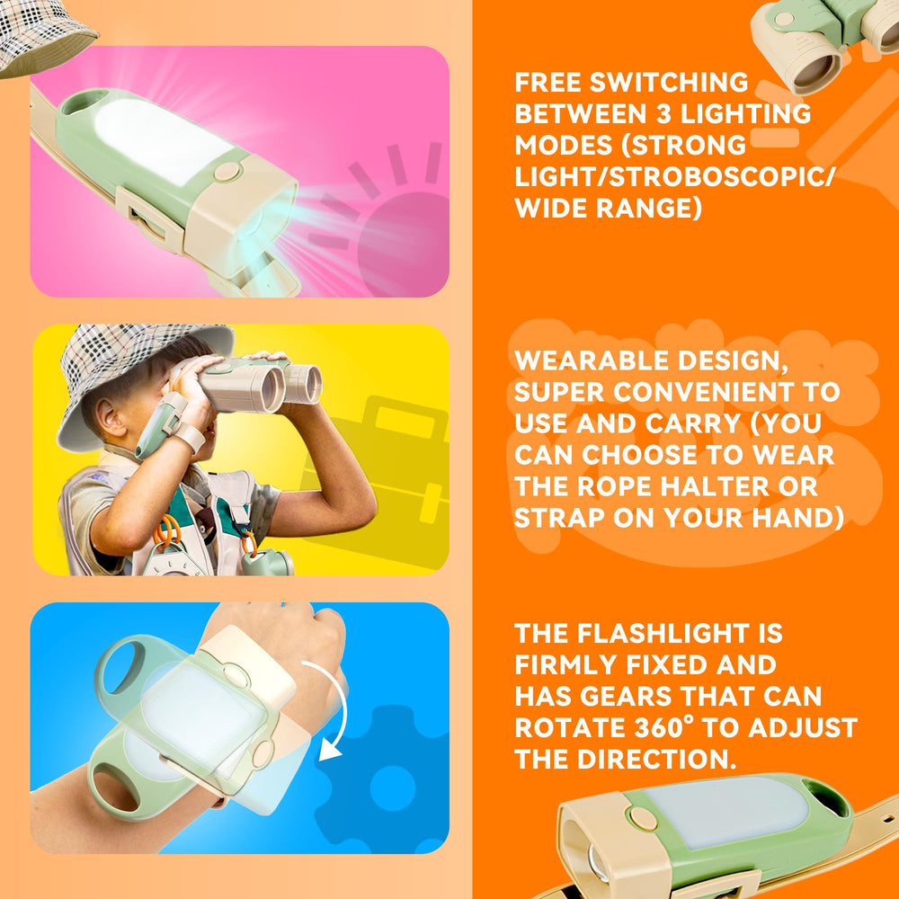 SMILESSKIDDO explorer kit magnifying glass for close up observations