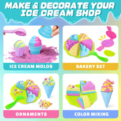 SMILESSKIDDO ice cream molds for imaginative dessert-themed pretend play