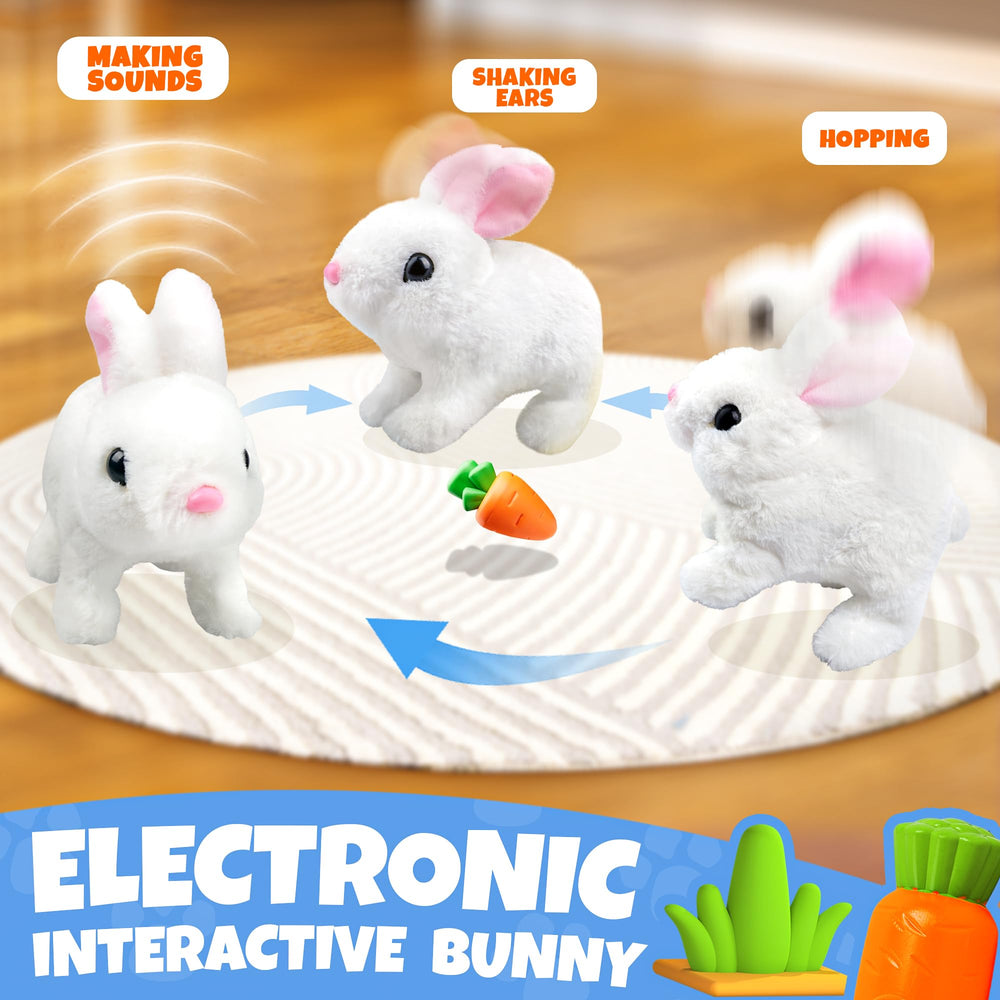 SMILESSKIDDO interactive bunny cage and accessories support imaginative pet care.