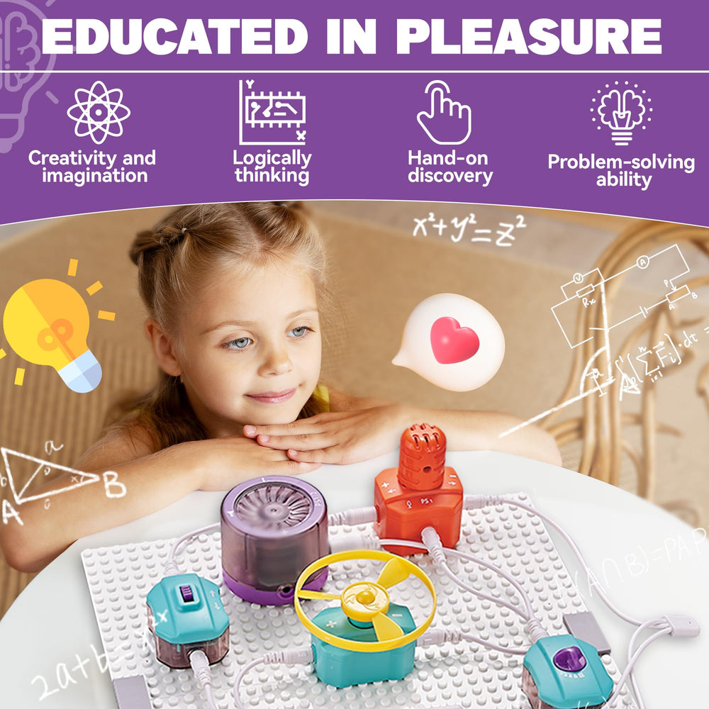 Kids building projects with SMILESSKIDDO circuit kit