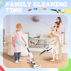 Child-sized SMILESSKIDDO apron invites role-play housekeeping fun