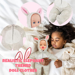 SMILESSKIDDO leopard doll clothes, vibrant colors for imaginative pretend.