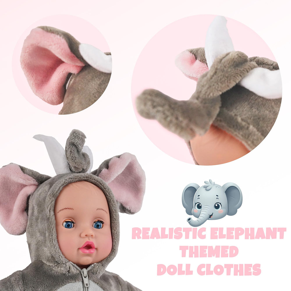 SMILESSKIDDO leopard doll clothes 2nd set, durable for repeated dress-ups.