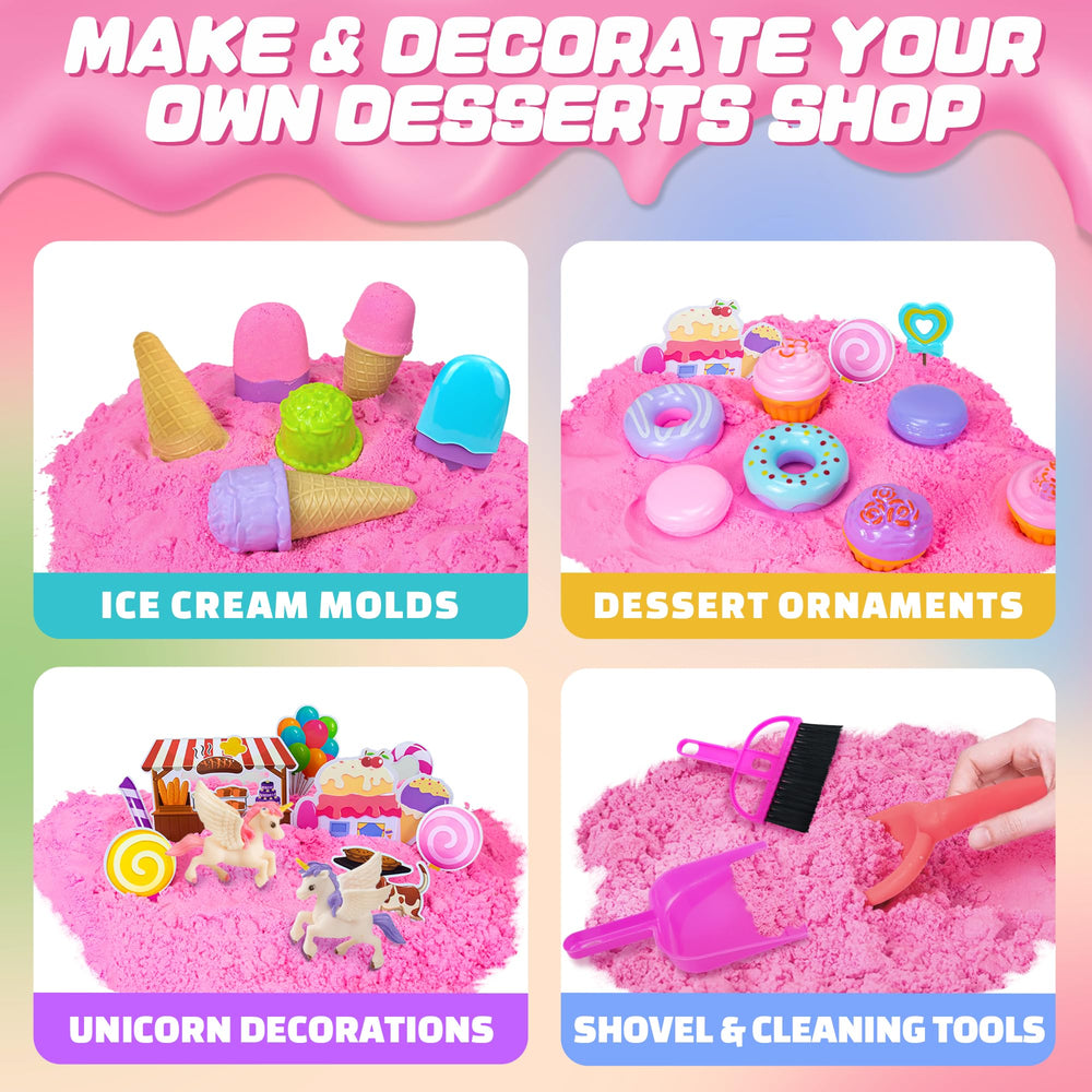 SMILESSKIDDO magic sand 2.2lb helps creative shaping and tactile exploration.