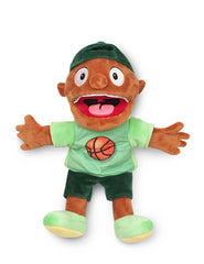 SML Joseph Puppet front view, velvet plush finish for a soft, collectible display piece.