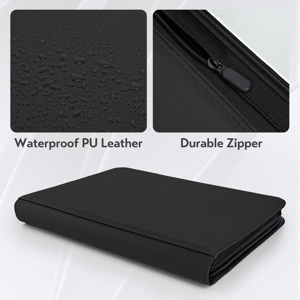 SMYV side-loading sleeves keep cards secure and easy to view.