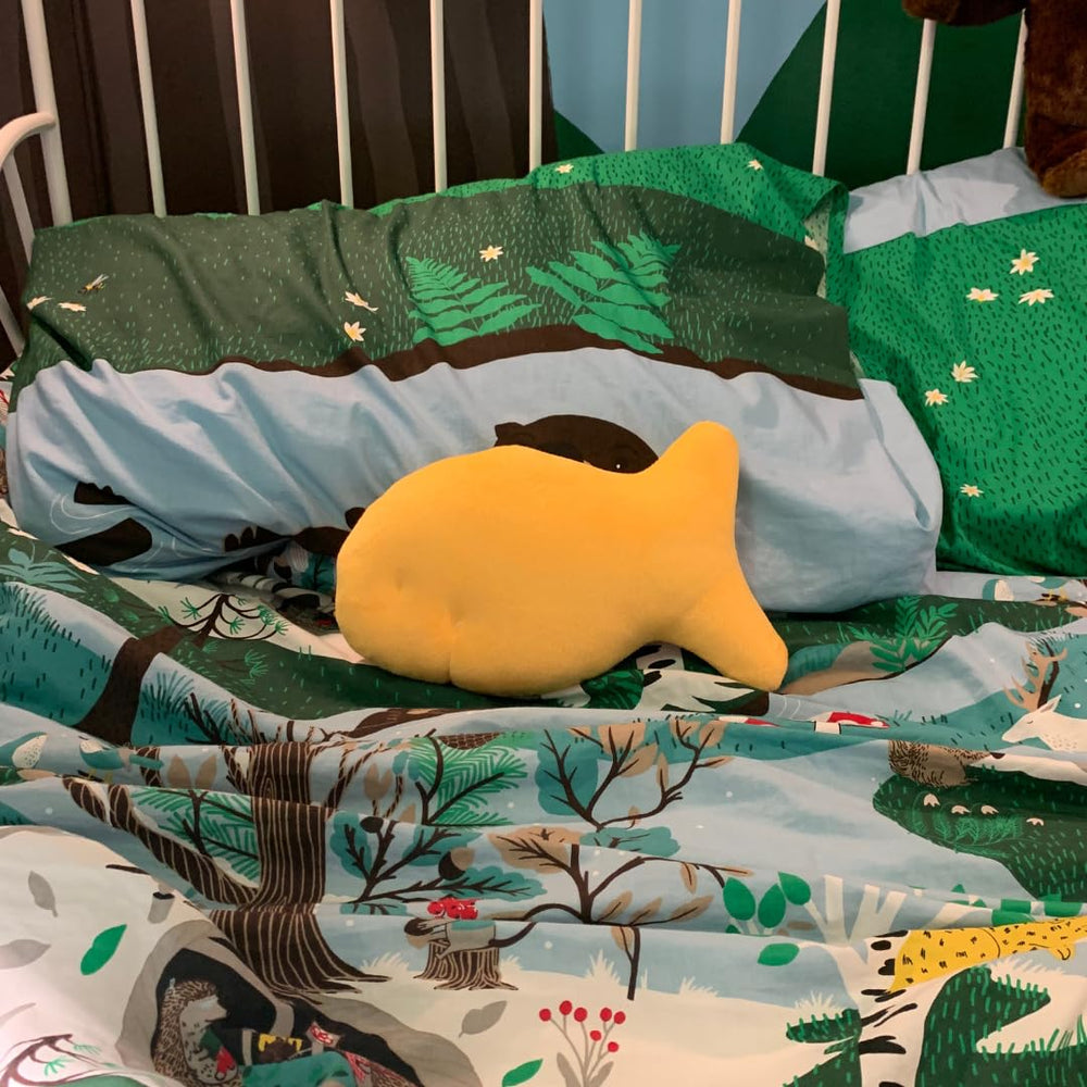 Snack Plushies cheddar-fish-plush-closeup reveals realistic snack vibe for a playful gift.