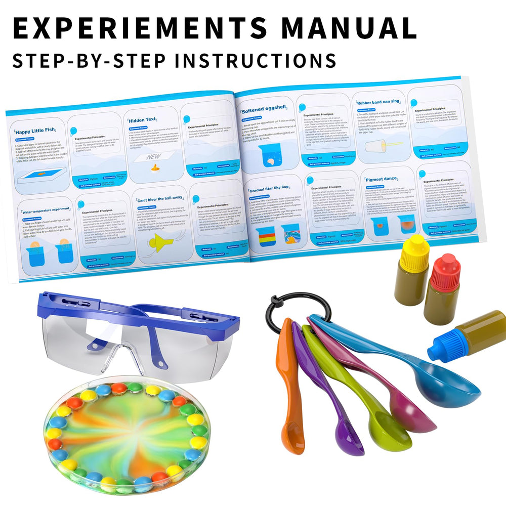 SNAEN 48-piece science set includes goggles and essential tools.