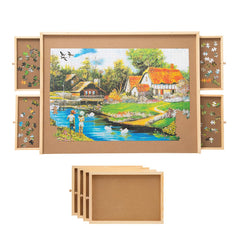 Snail jumbo puzzle board with smooth work surface for stable 1500-piece assembly