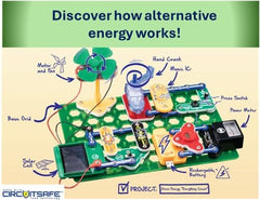 Snap Circuits color manual guides learners through 125+ green-energy projects.