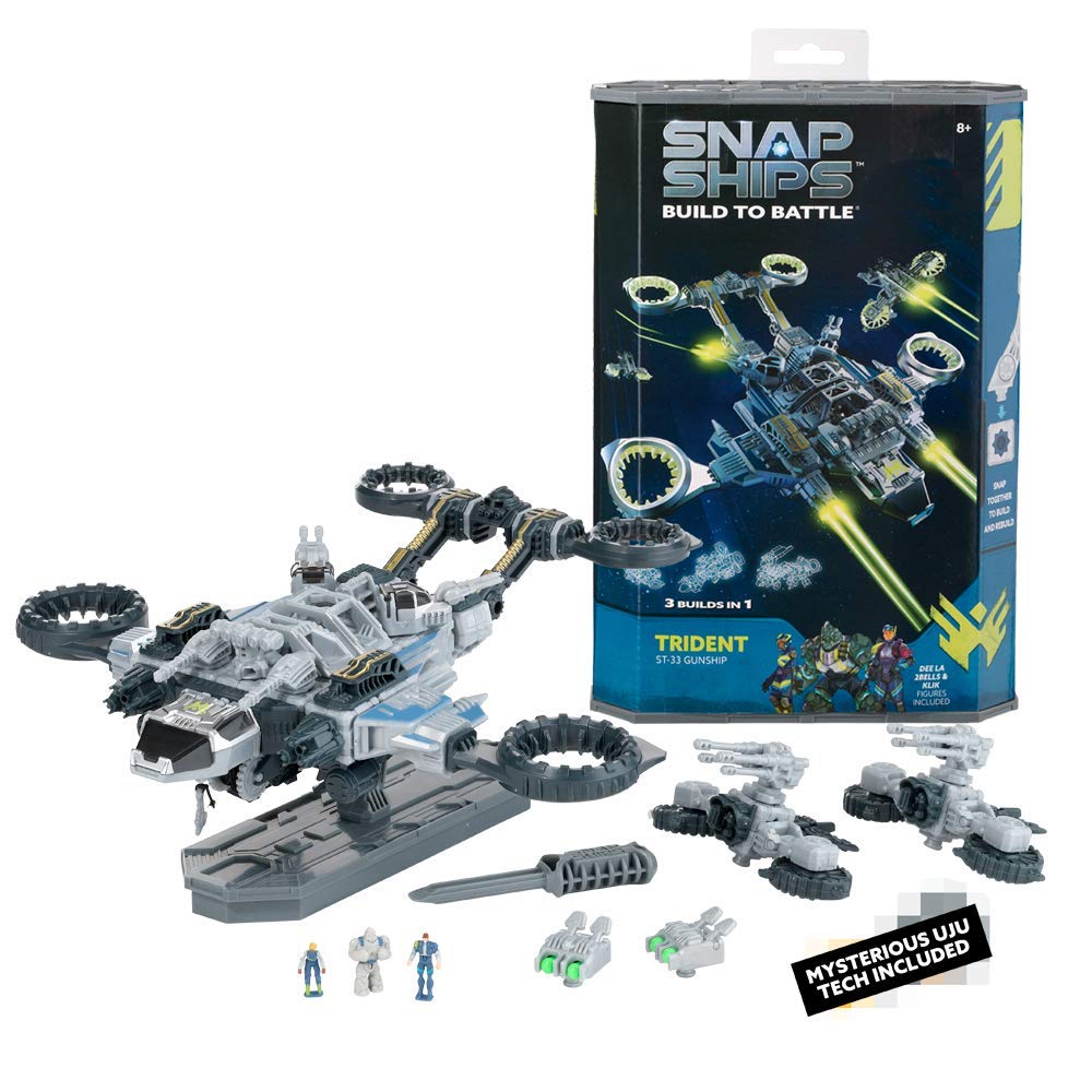 Snap Ships Trident ST-33 assembly shows modular build options for creative play.