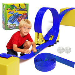 Snidov 20ft track rolled for easy storage and travel.