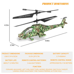 SNMUMU Apache RC helicopter LED navigation for easy indoor guiding