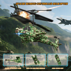 SNMUMU Apache RC helicopter two speed modes for learning and thrills