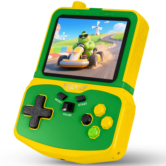 SNONBROS kids handheld console front view highlights portable entertainment.