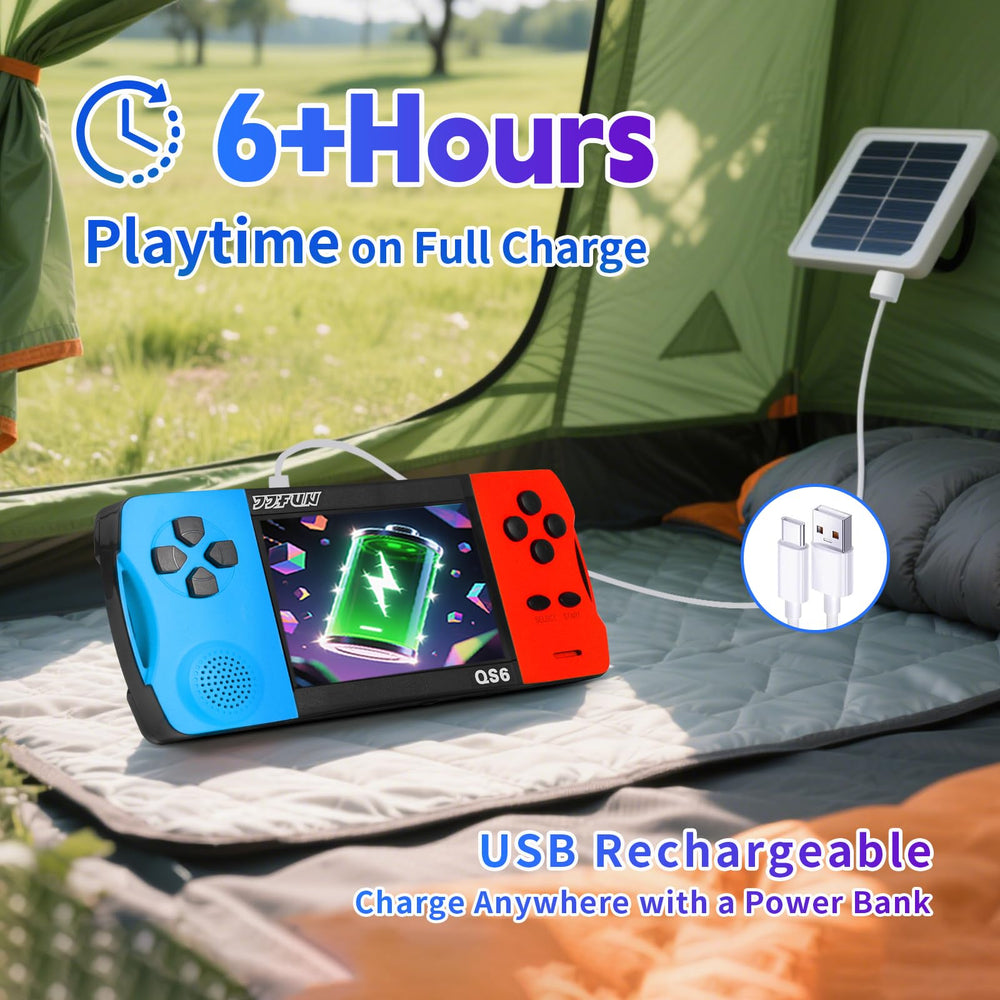 SNONBROS rechargeable 1800mAh battery supports hours of play.