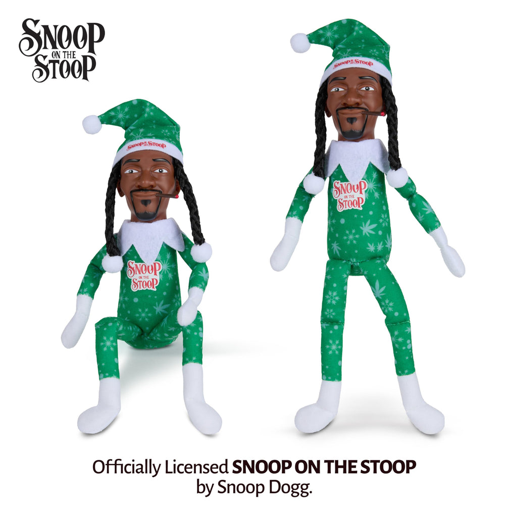 Snoop Dogg Snoop on the Stoop Santa hat tilt enhances room vibes.