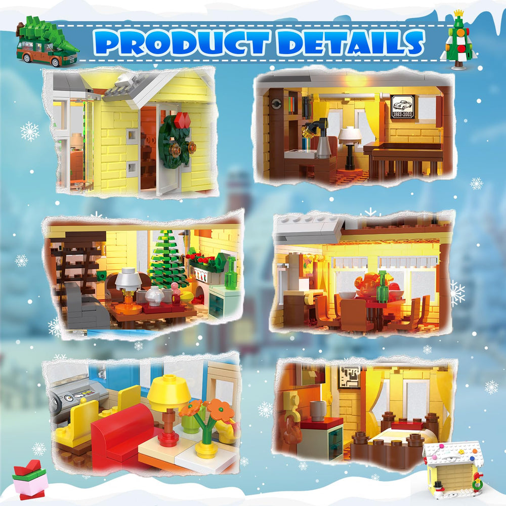 Snow Village Building Set: garage detail boosts display realism