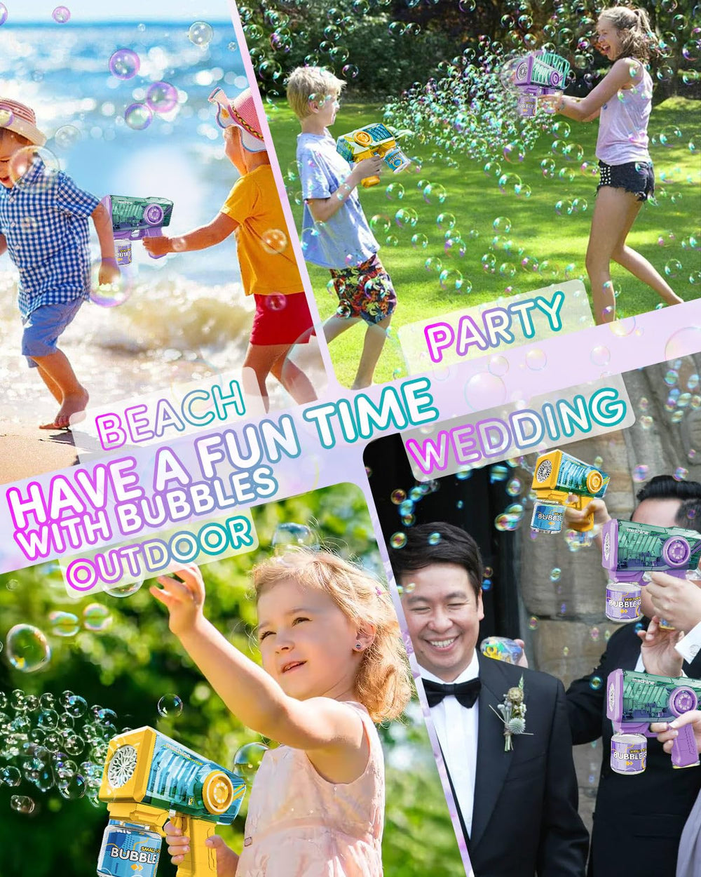 Snowalva gift-pack bubble machine ready for celebrations.