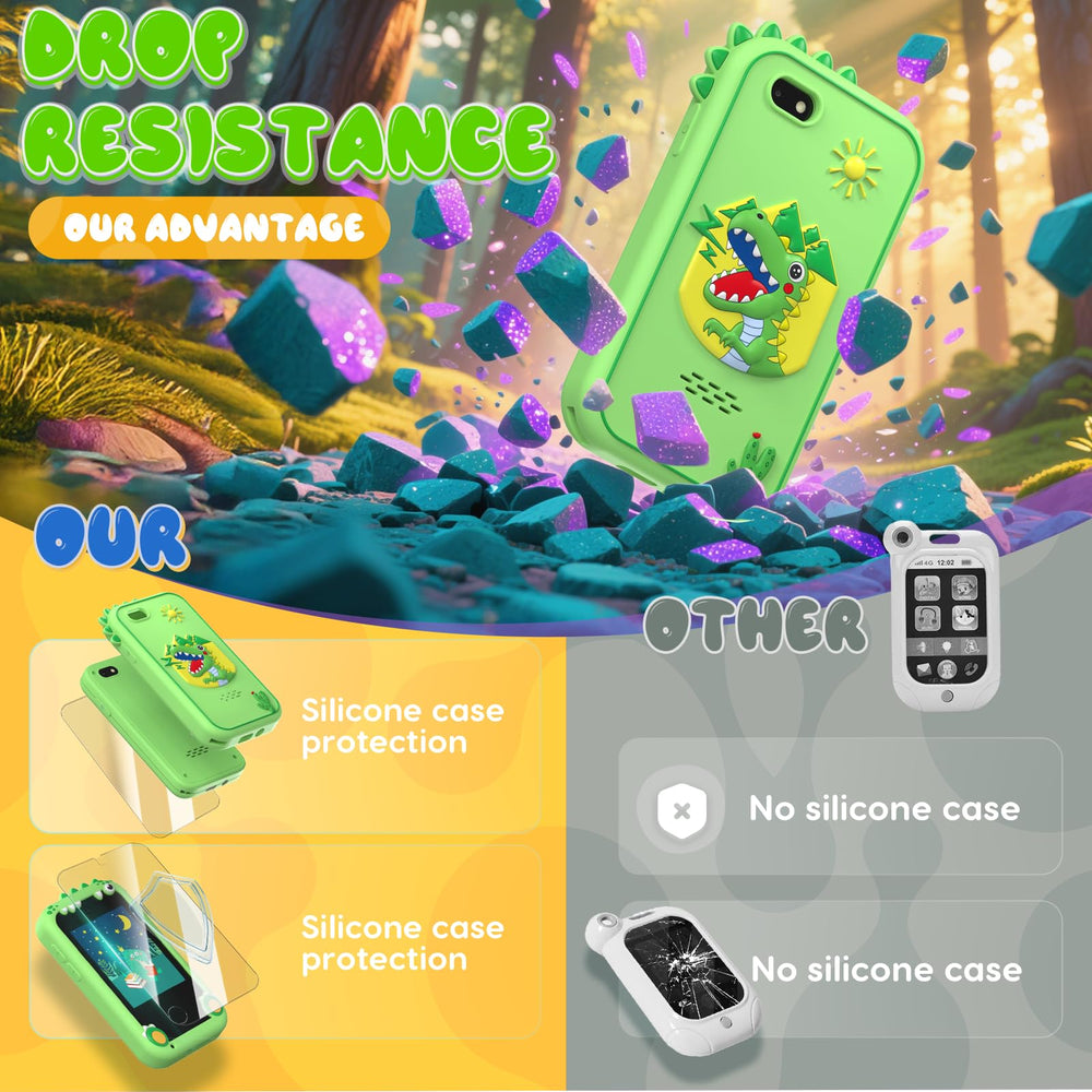SnowCinda unicorn and dinosaur themed phone inspires playful gifting moments.