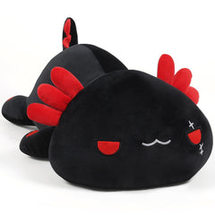 SNOWOLF axolotl plush toy front view, soft cuddle buddy for kids.