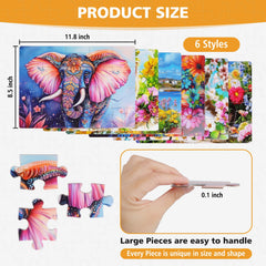 snspolt sea-animal puzzles 20-piece set aids focus and calming through vivid imagery.