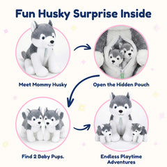Snug A Babies husky plush decor for kids' rooms