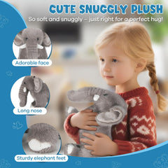 SnugBibble plush features soft, durable materials for long-lasting hugs.