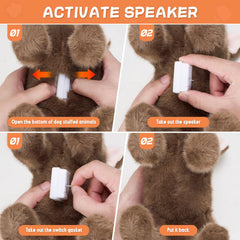 SnugBibble farting dog plush hug-friendly companion for kids and adults.