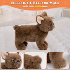 SnugBibble farting dog plush soft fur close-up highlights cuddly texture.