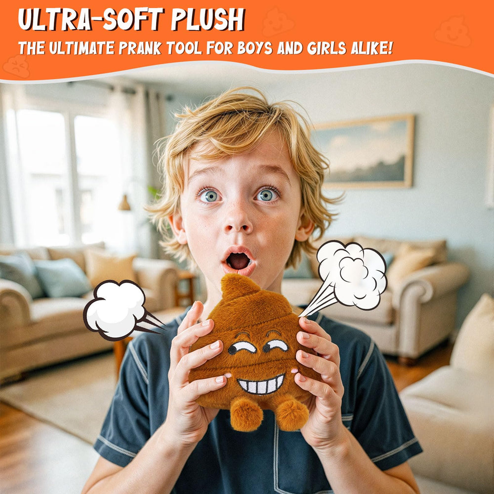 SnugBibble farting poop plush toy built-in battery ready out of box for fun
