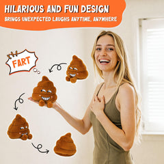SnugBibble farting poop plush toy reinforced stitching for durable playtime
