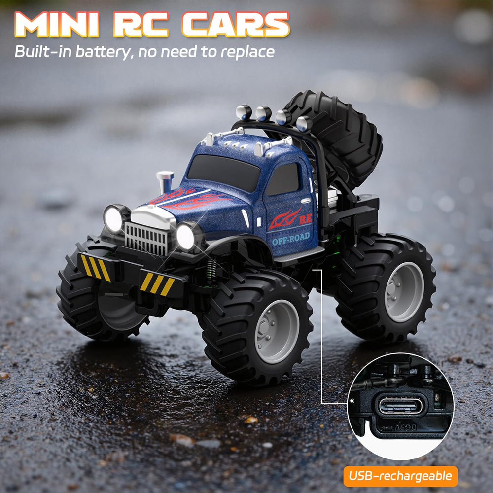 Snugzy Kids Mini RC Car blue compact design fits indoors and outside