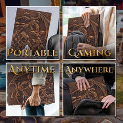 Soar Forge DM Screen faux leather texture emphasizes premium durability