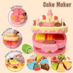 SOCBTNSO dough set cake maker encourages creative baking pretend play.