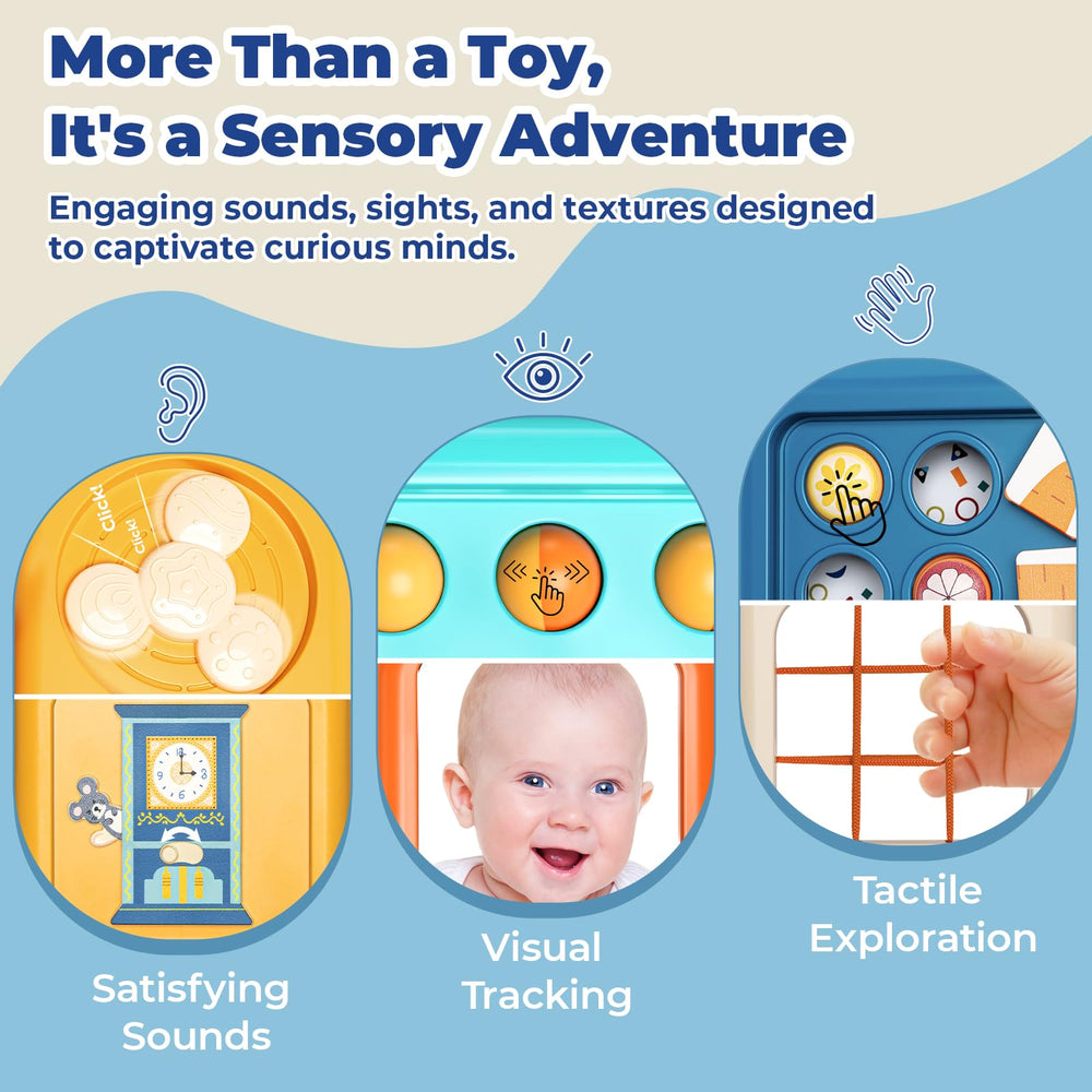SOCBTNSO Busy Board with 10+ activities fuels curiosity