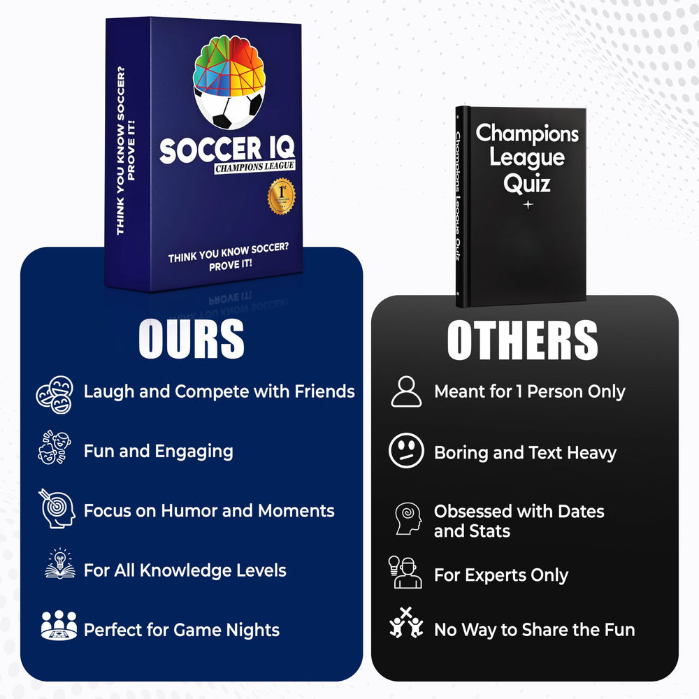 SOCCER IQ cards spread for game night encourages learning and fun.