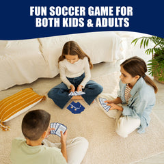 SOCCER IQ compact box keeps cards organized for travel and storage.