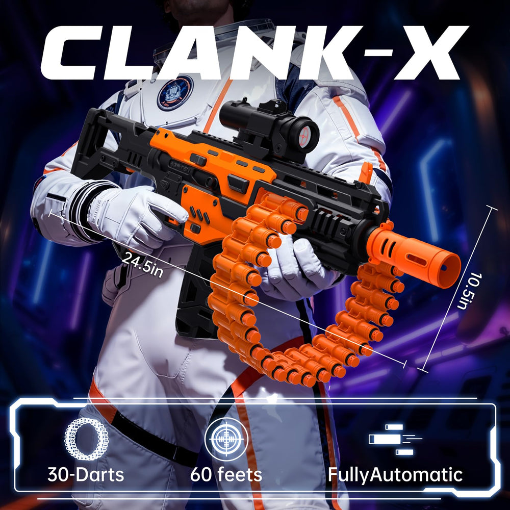 SOFITEN 30-dart rotating drum enables extended play without quick reloads